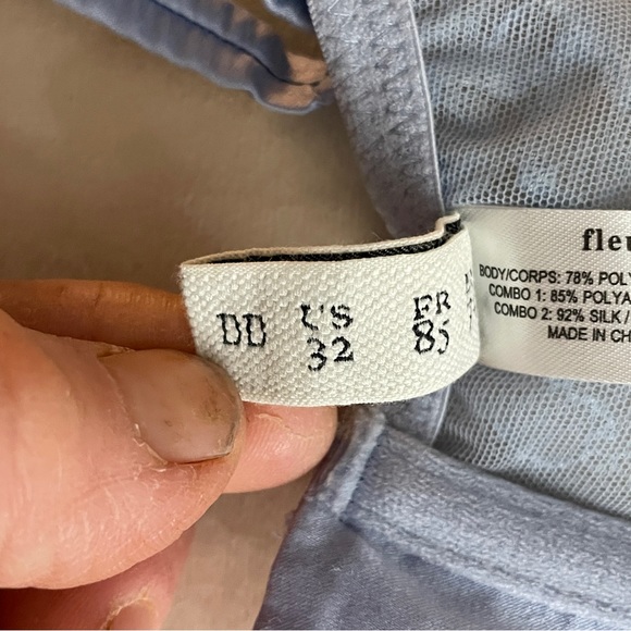 Fleur du mal ladies lace bustier top size 32DD - Picture 7 of 7